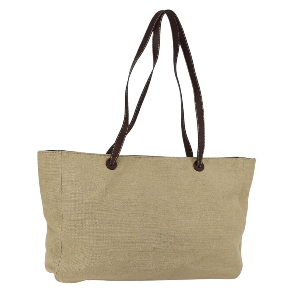Chanel Canvas Tote Bag Beige